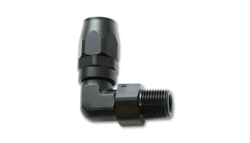 Vibrant Performance Male Hose End Fitting, 90 Degree; Size: -12AN; Pipe  Thread: 1/2 NPT