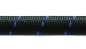 10ft roll of black blue nylon braided flex hose an size 4 hose id 0 22