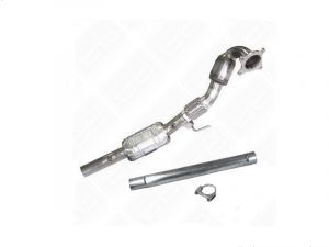2.5" Downpipe with dual catalytic converters