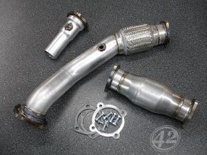 42 Draft Design - VW MK4 1.8T 3" Downpipe with High Flow Cat