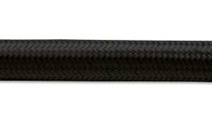 5ft roll of black nylon braided flex hose an size 10 hose id 0 58