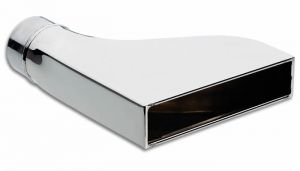 7 75 x 1 875 rectangular stainless steel tip camaro style 2 25 inlet