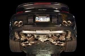 AWE Tuning 997TT Performance Muffler with 200 Cell Cats