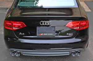 AWE Tuning A4 Touring Edition Exhaust - Quad Tip, Polished Silver Tips