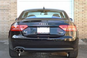 AWE Tuning A5 2.0T Touring Edition Single Outlet Exhaust - Diamond Black Tips