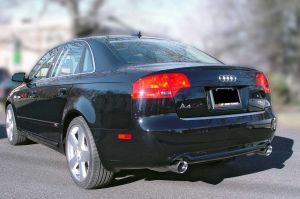 AWE Tuning Audi B7 A4 3.2L Touring Edition Dual Tip Exhaust - Polished Silver Tips