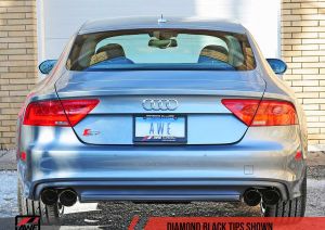 AWE Tuning Audi S7 4.0T Touring Edition Exhaust - Polished Silver Tips