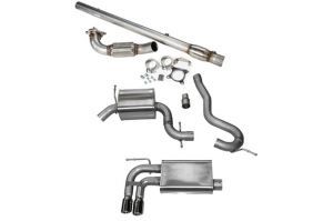 Corsa Audi A3 Turbo-Back Exhaust System- Black Tips
