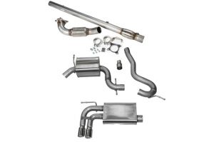 Corsa Audi A3 Turbo-Back Exhaust System- Polished Tips