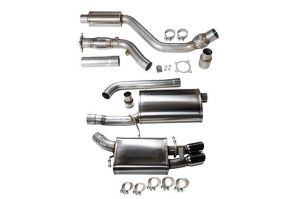 Corsa Audi A4/A5 2.0T Turbo-Back Exhaust System- Black Tips