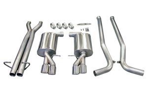Corsa Audi S4 4.2L Cat-Back Exhaust System- Polished Tips