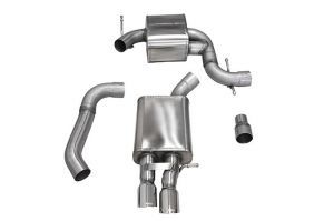 Corsa Volkswagen MK5 Jetta Cat-Back Exhaust System- Polished Tips