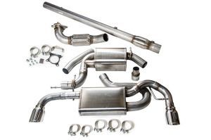 Corsa Volkswagen MK6 GTI Turbo-Back Exhaust System- Polished Tips