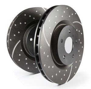 EBC Brakes Front GD Sport Slotted and Dimpled Rotor - 14.2"