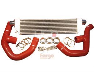 Forge Front Mount "Twintercooler" Kit Mk6 2.0T- Red Hoses