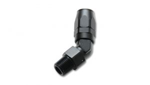 male hose end fitting 45 degree size 10an pipe thread 1 2 npt
