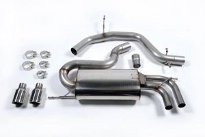 Milltek MK5 GTI, A3 Non-Resonated Catback Exhaust- (Polished Tips)