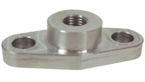 oil feed flange for use with t3 t3 t4 and t04 turbochargers