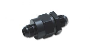 one way check valve with integrated 10an male flare fittings