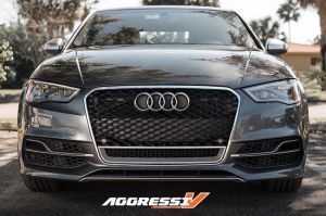 RS3 Mesh Style Grille (Chrome Trim): Audi 8V A3/S3 (2015+)