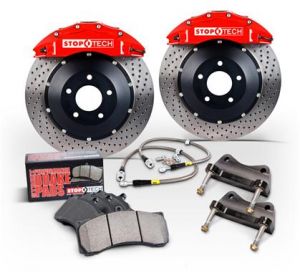 Stoptech Big Brake Kit Zinc Slotted Rotors - 2 Piece Rotors 4 Piston 355x32mm