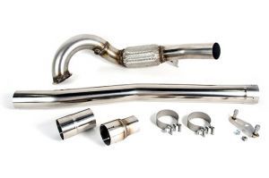 USP 3" Stainless Steel Downpipe: MK7 Golf R, S3, A3 Quattro (Catless)