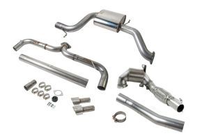 VWR MK7 GTI 2.0T Twin Exit Rear Turbo-back Exhaust- With High Flow Cat